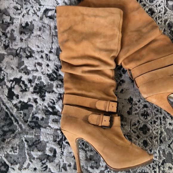 Zigi soho slope boots open toe 100% leather 6.5 - Picture 2 of 8